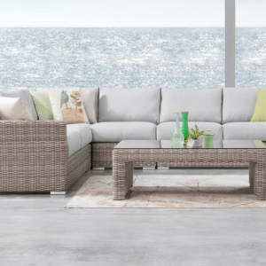 ID8145 savannah outdoor wicker l shape lounge