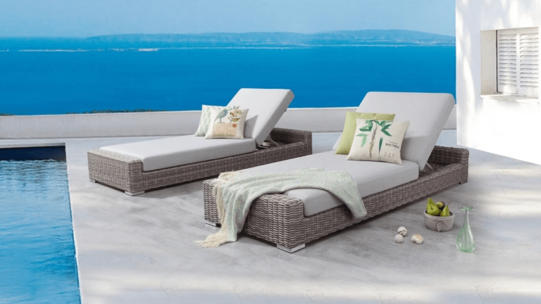 ID8230 savannah outdoor sunbed twin set