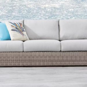 Savannah Outdoor 3 Seater Synthetic Cane Sofa